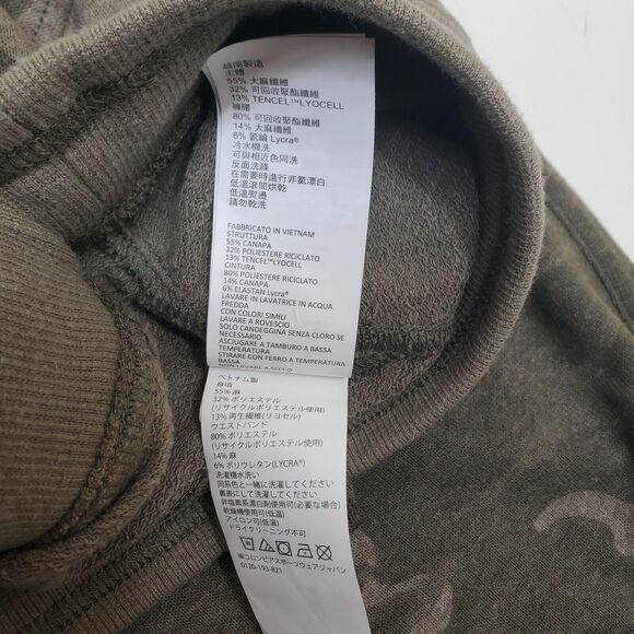 Prana Ankle Pant Sage Camo Green Print Hemp Relaxed Fit Pockets Women's XL NWT - Picture 13 of 16